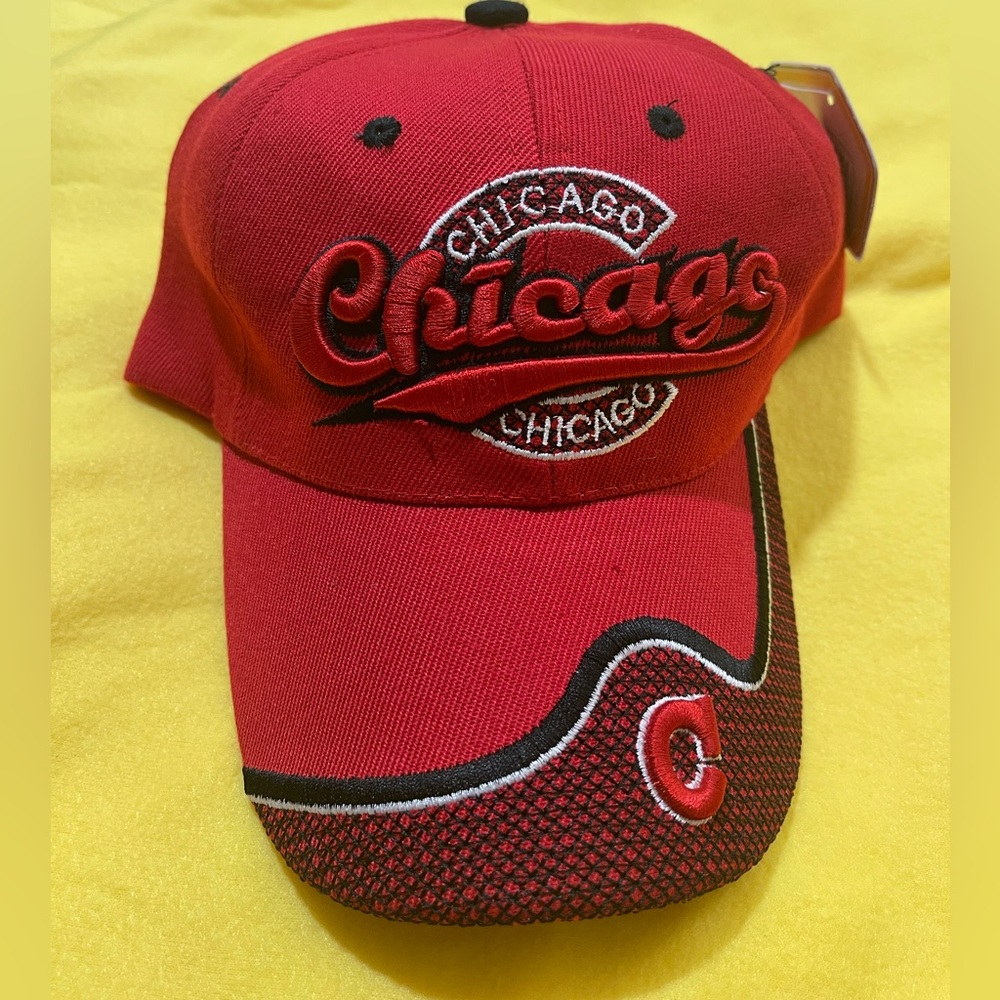Red Chicago Embroidered Oneway OSFA Hat